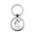 Round Stainless Steel Keychain
