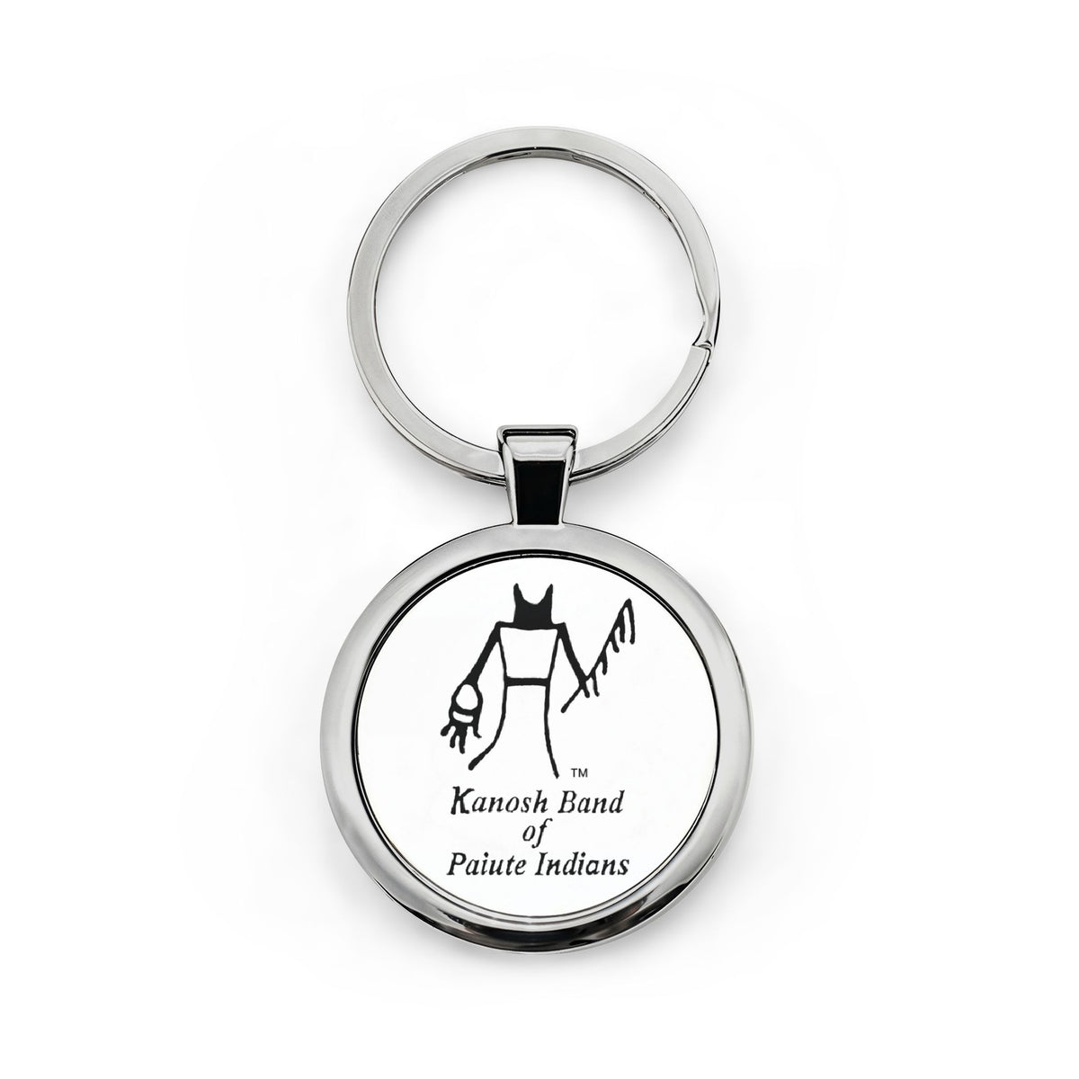 Round Stainless Steel Keychain